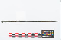 Etikett zu Bronzemehrkopfnadel (NHMW-PRAE-026524)
